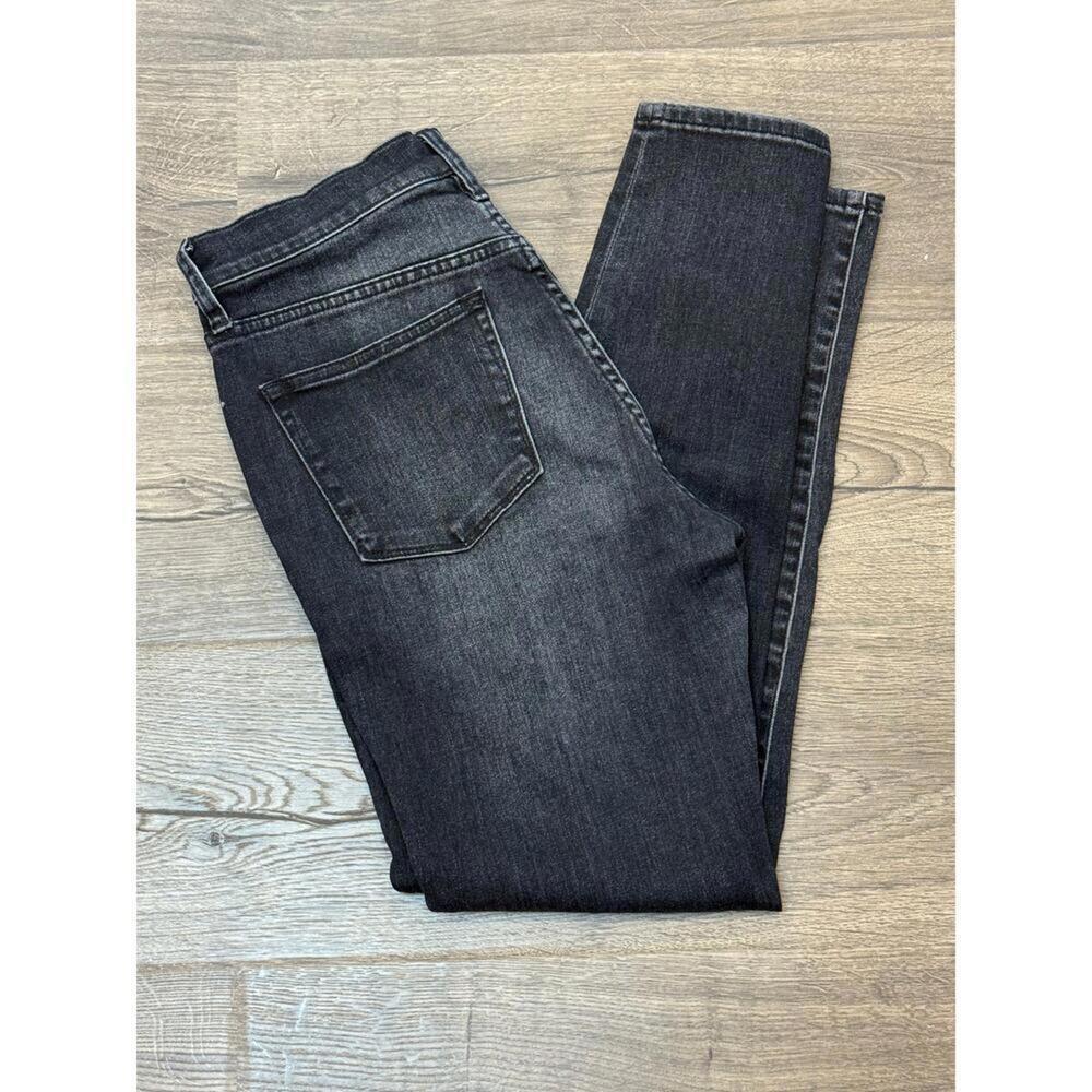 J. Crew 9" High-Rise Toothpick Black Wash Denim Jeans; W 29 - Picture 6 of 7